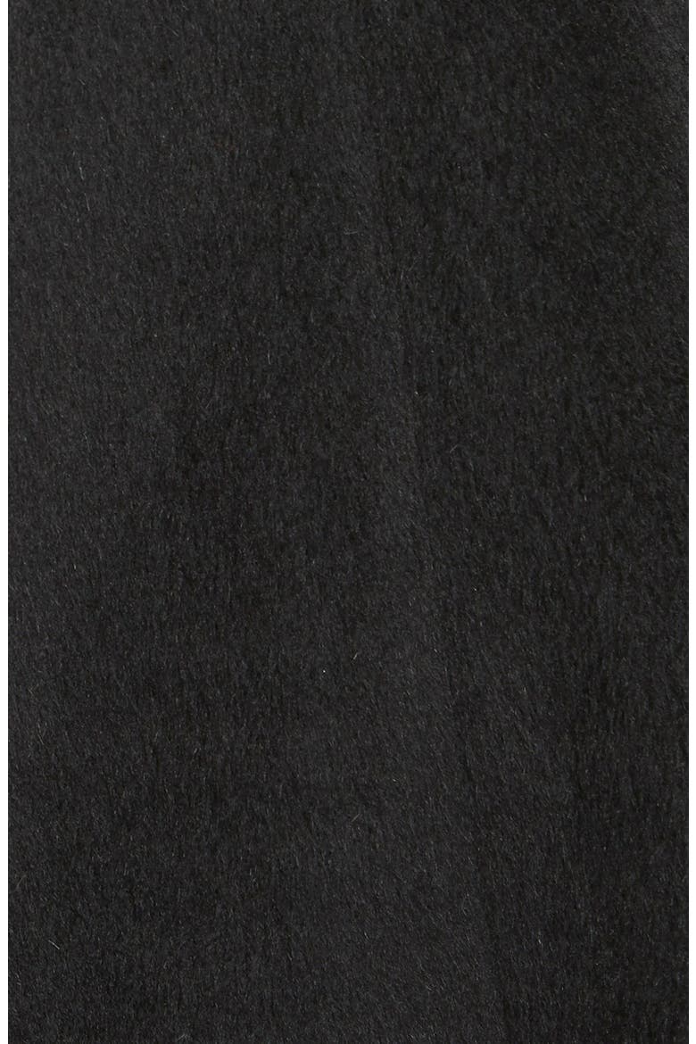 'Bonnie' Shawl Collar Skirted Coat, Alternate, color, BLACK