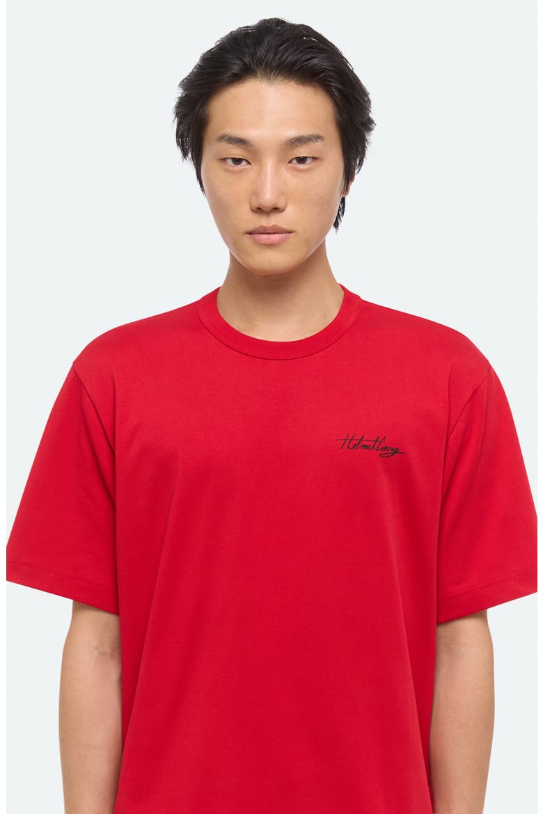 Sketch Cotton T-Shirt, Alternate, color, DEEP RED