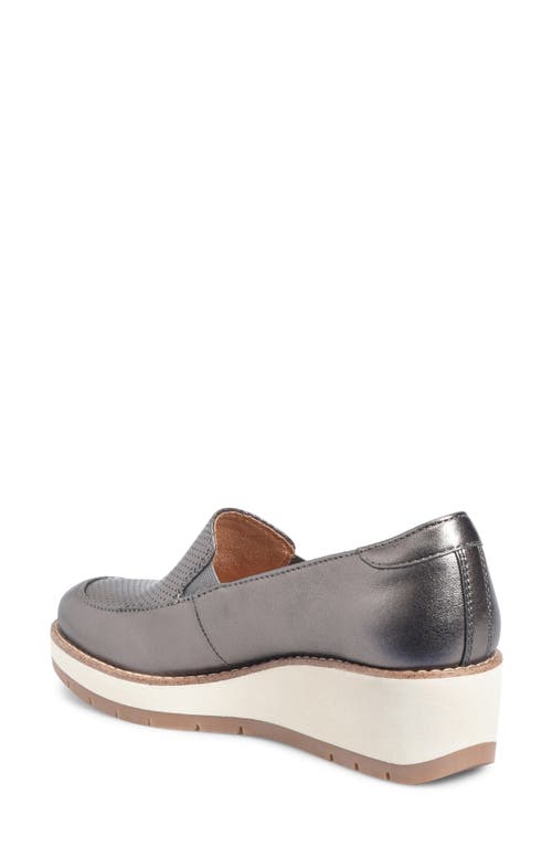 Comfortiva Fabiana Wedge Loafer In Dark Pewter