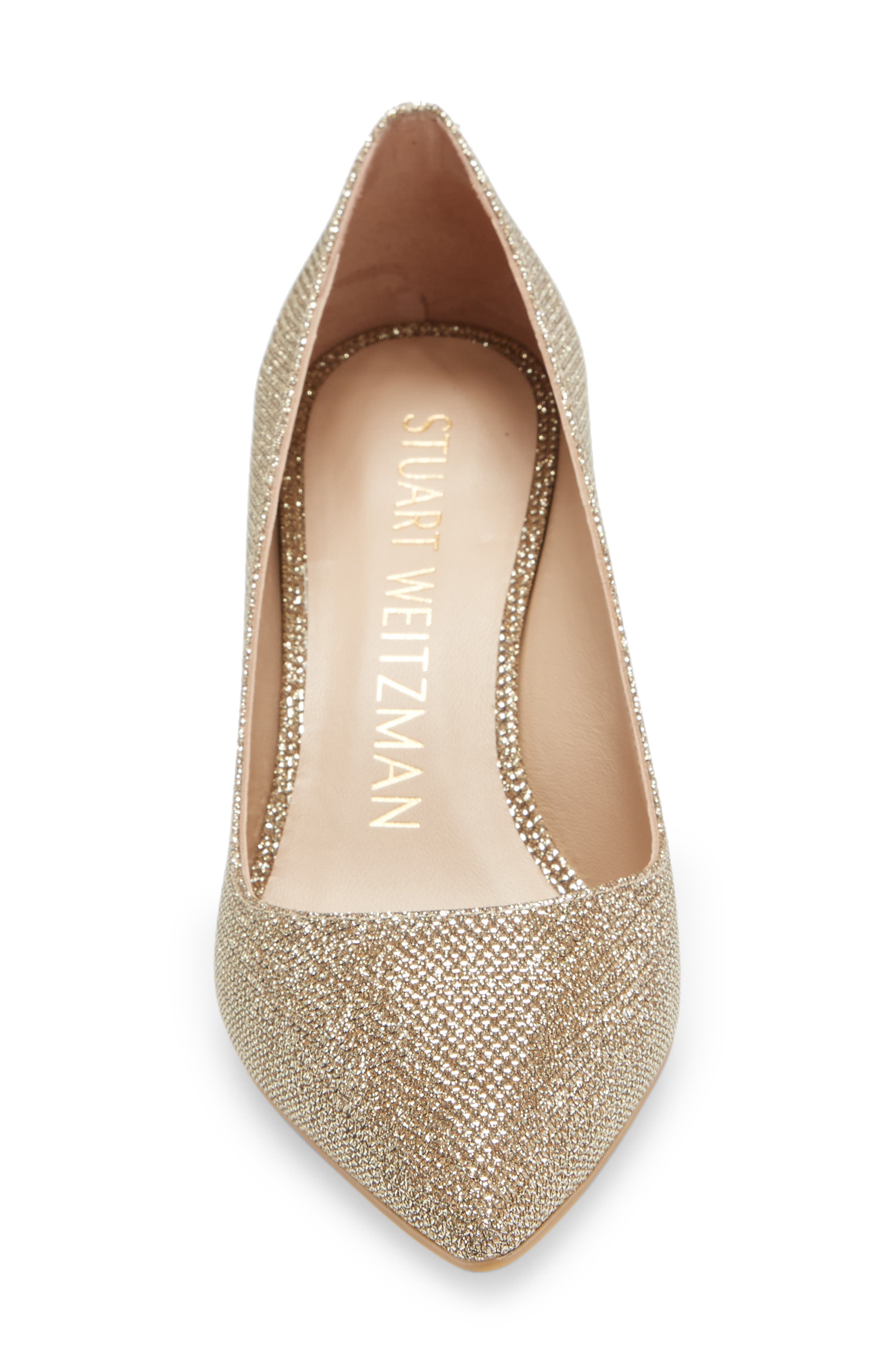 Linsi 75 Pointed Toe Pump, Alternate, color, PLATINUM