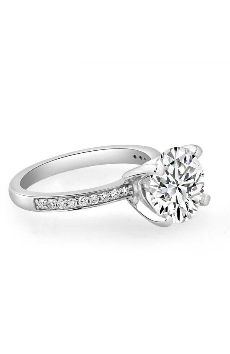 Bliss Diamond Certified 3 1/4Ct Lab Grown Diamond Engagement Ring in 14k Gold, Alternate, color,