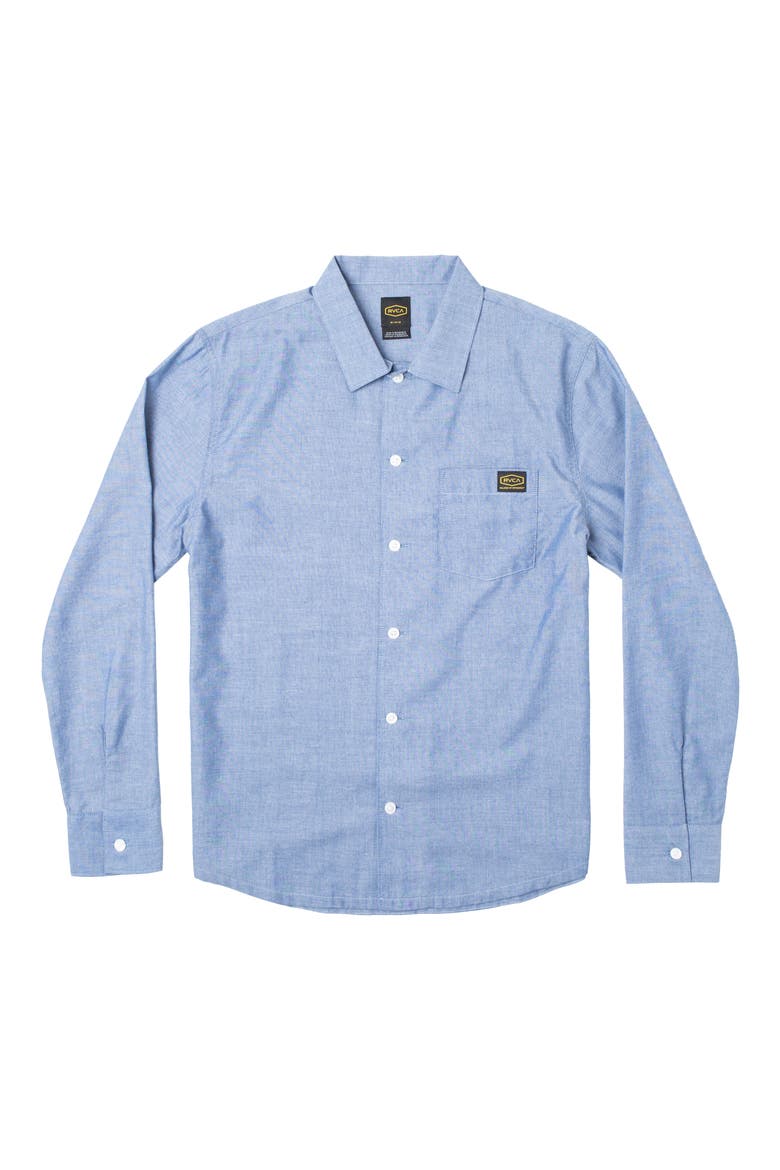 Day Shift Button-Up Shirt, Alternate, color, BLUE CHAMBRAY