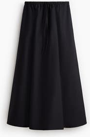 H&M Cotton Poplin Maxi Skirt