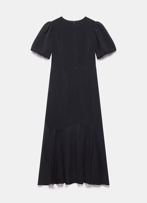 Mint Velvet Puff Sleeve Maxi Dress In Black