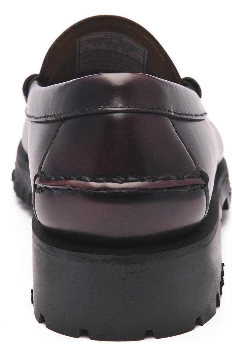 Sebago Dan Lug Penny Loafer, Alternate, color, Brown Burgundy