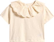 NEXT Kids' Eyelet Collar Cotton T-Shirt