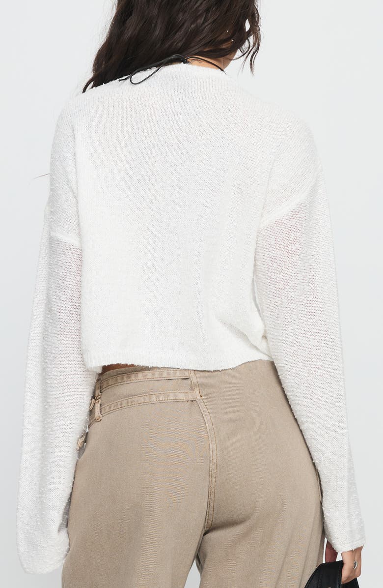 Princess Polly Riala Boatneck High-Low Sweater, Alternate, color, White