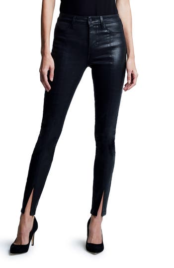 L'agence Lagence Jyothi High Rise Skinny Jeans In Black