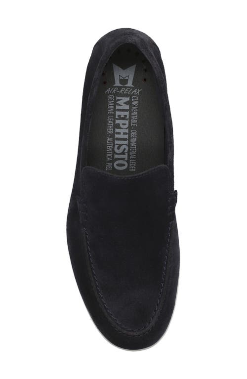 Mephisto Valner Slip-on Sneaker In Blue Velours
