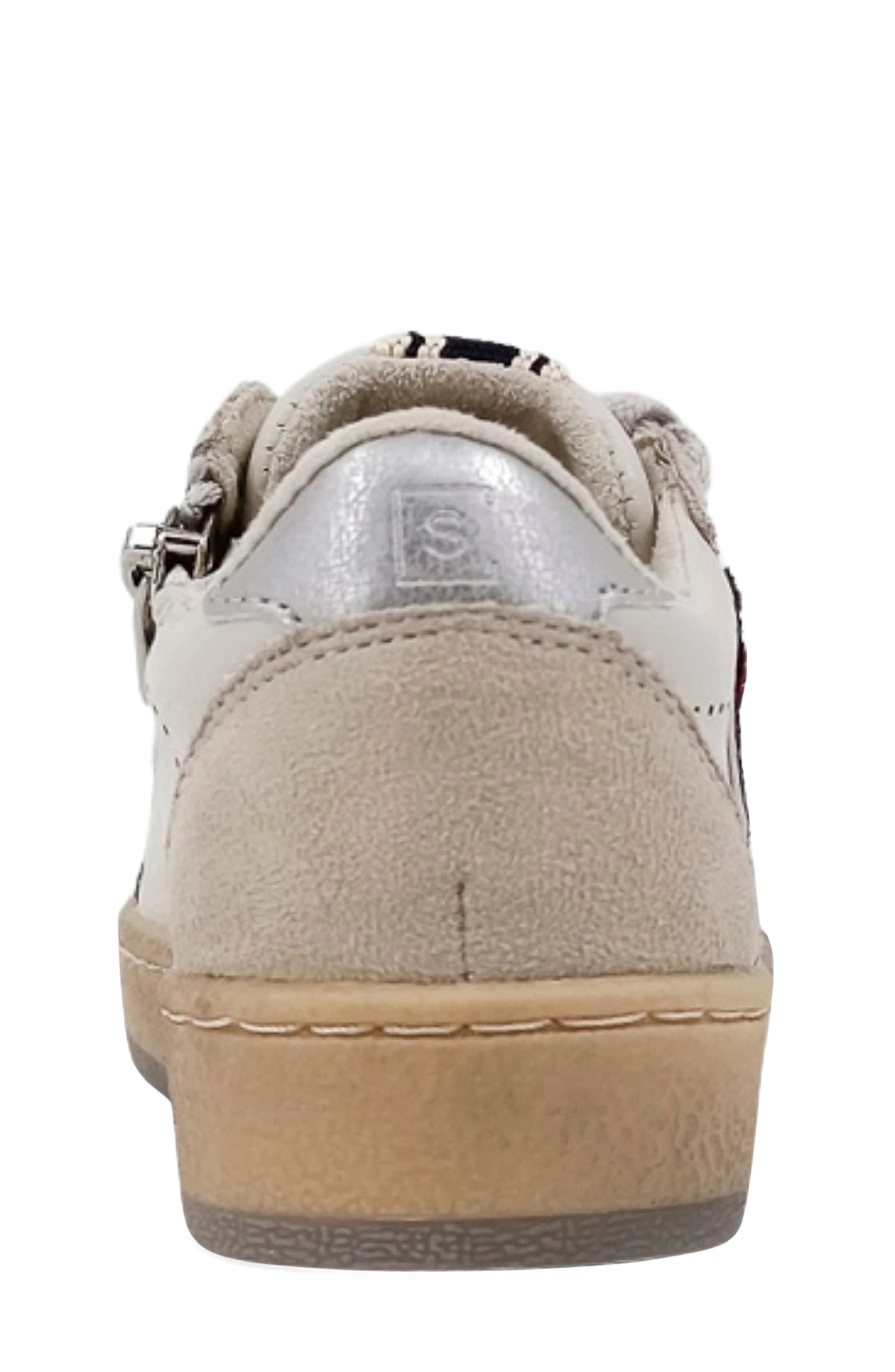 SHUSHOP Kids' Salma Sneaker, Alternate, color, Dark Red Glitter