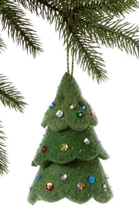 Christmas Tree Felted Wool Ornament