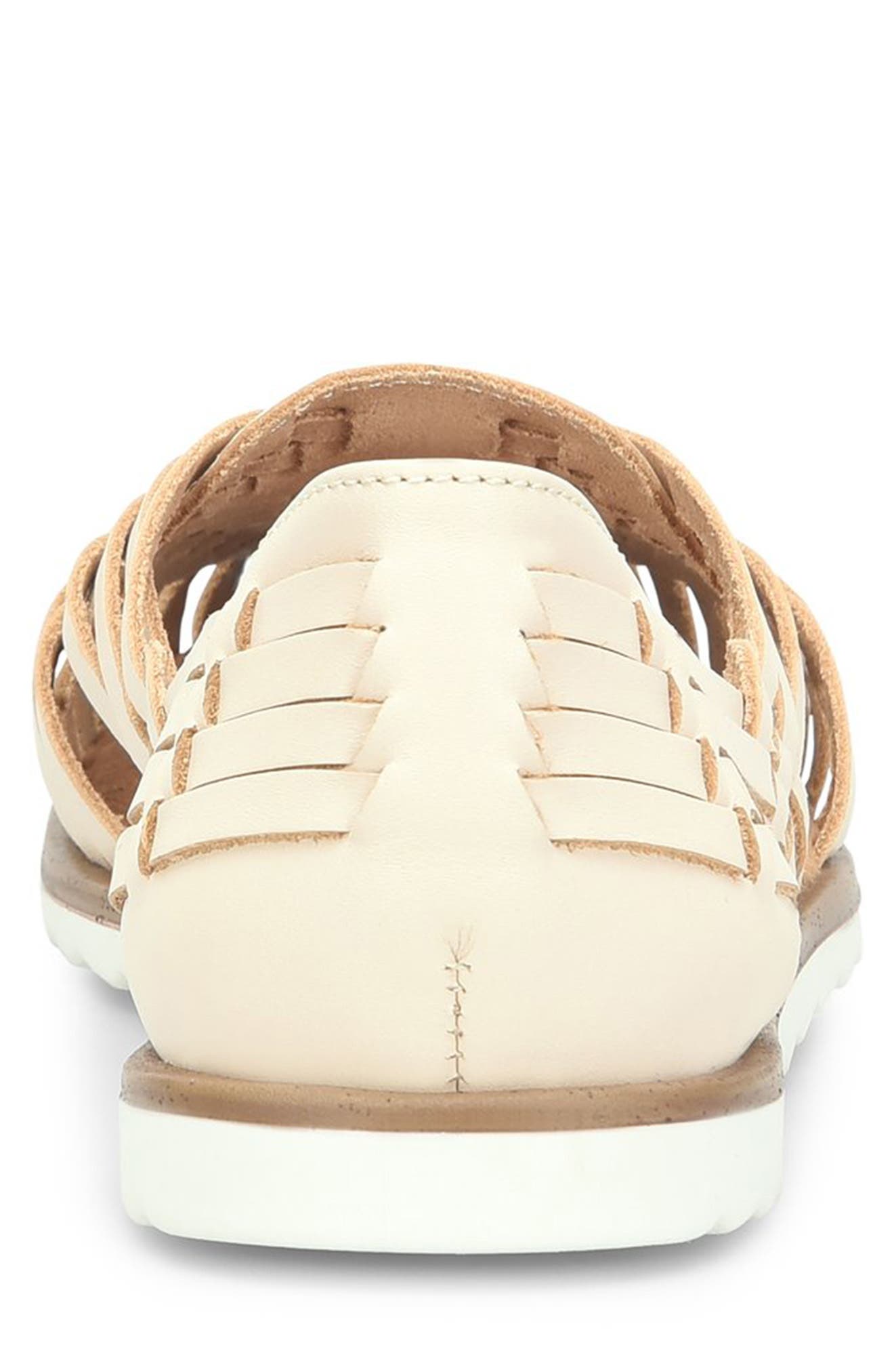 EUROSOFT Woven Ranie Flat, Alternate, color, Cream 274