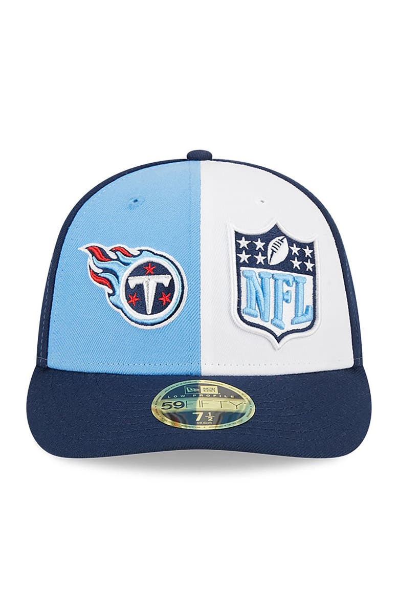 New Era Men's New Era  Light Blue/Navy Tennessee Titans 2023 Sideline Low Profile 59FIFTY Fitted Hat, Alternate, color, Light Blue