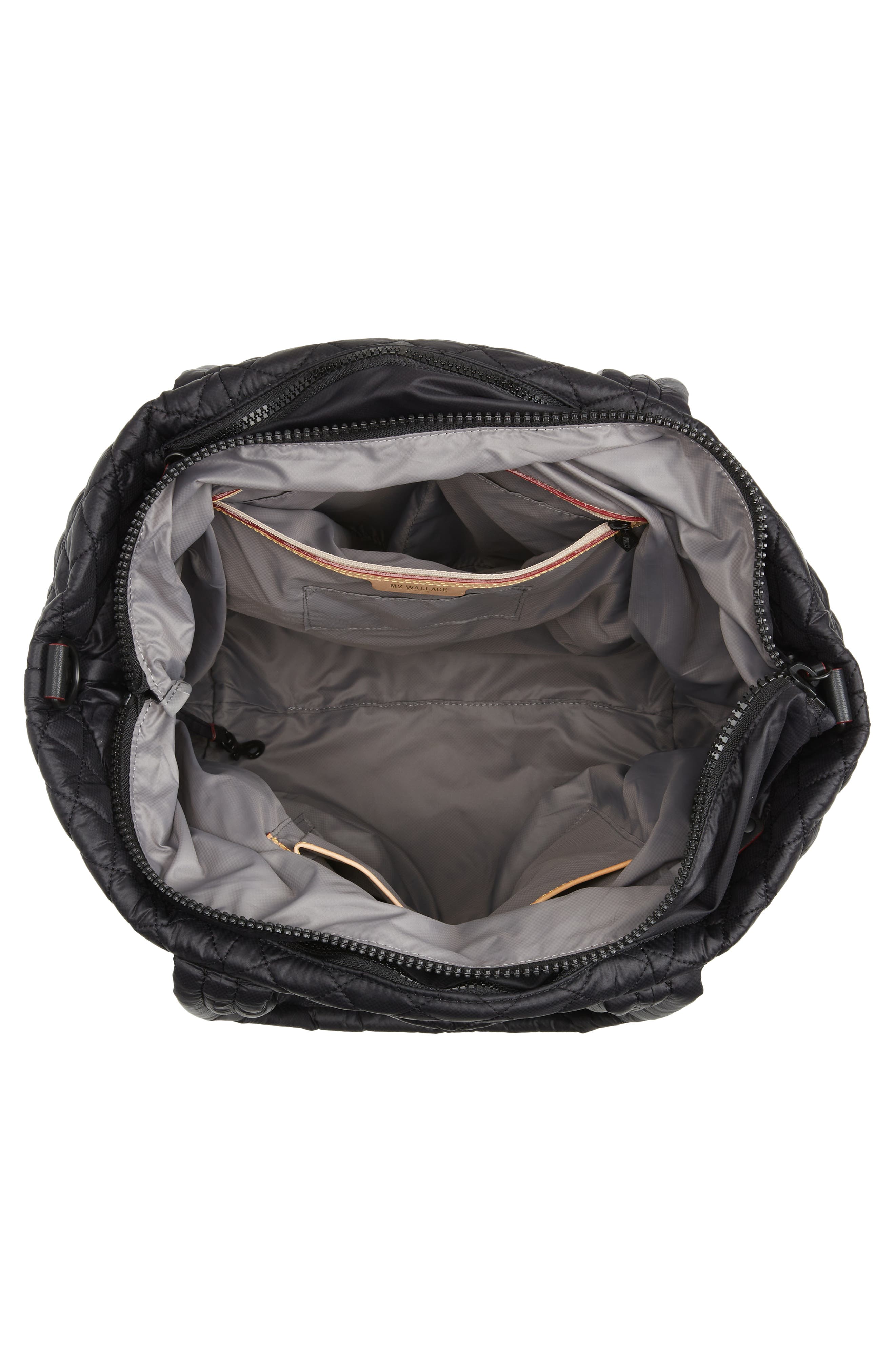 MZ Wallace Medium Metro Deluxe Tote, Alternate, color, Black