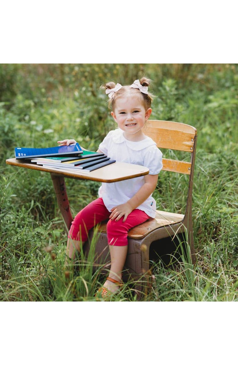 CITY THREADS Girls 100% Soft Cotton Capri Leggings, Alternate, color, Black