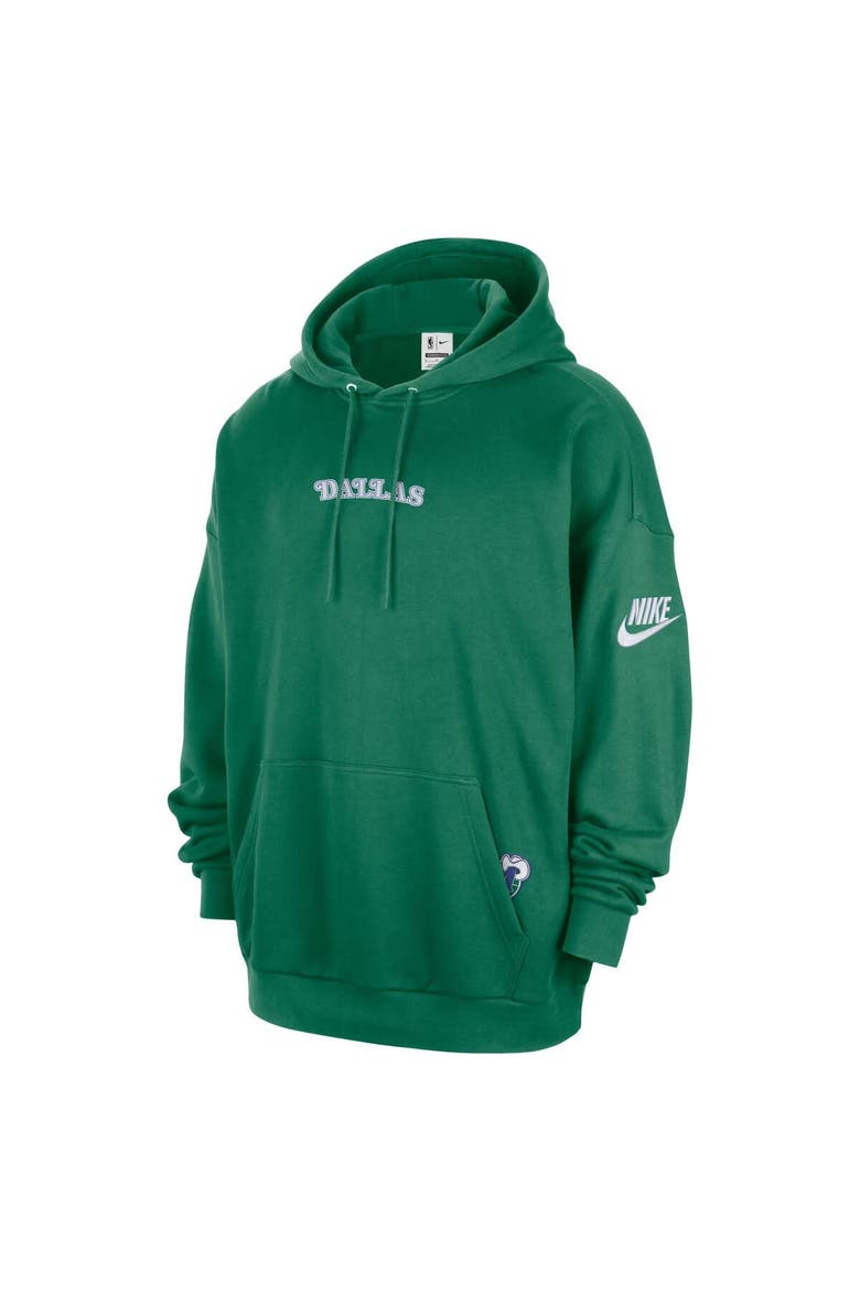 Men's Nike Green Dallas Mavericks Classic Edition Hardwood Classics Premium Club Heavyweight Fleece Hoodie, Alternate, color, Green