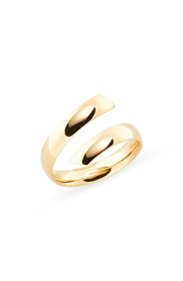 Bony Levy 14K Gold Beveled Edge Bypass Ring, Main, color, 14K Yellow Gold