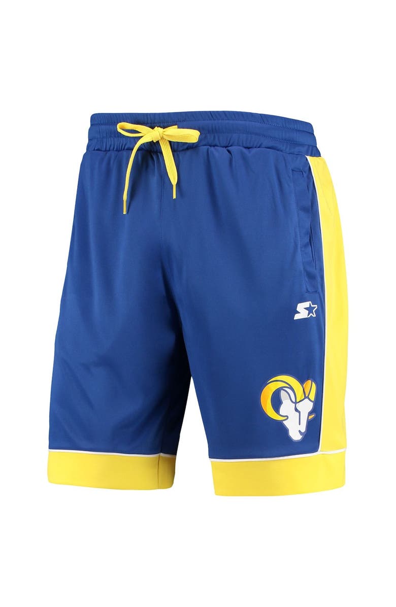 STARTER Men's Starter Royal/Gold Los Angeles Rams Fan Favorite Fashion Shorts, Alternate, color, Royal