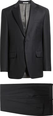 Peter Millar Flynn Classic Fit Grey Check Wool Suit