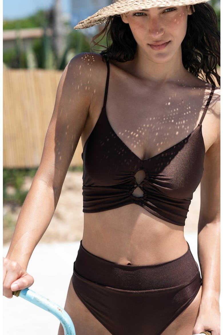 Nyanga Bikini Top, Alternate, color, Dark Brown