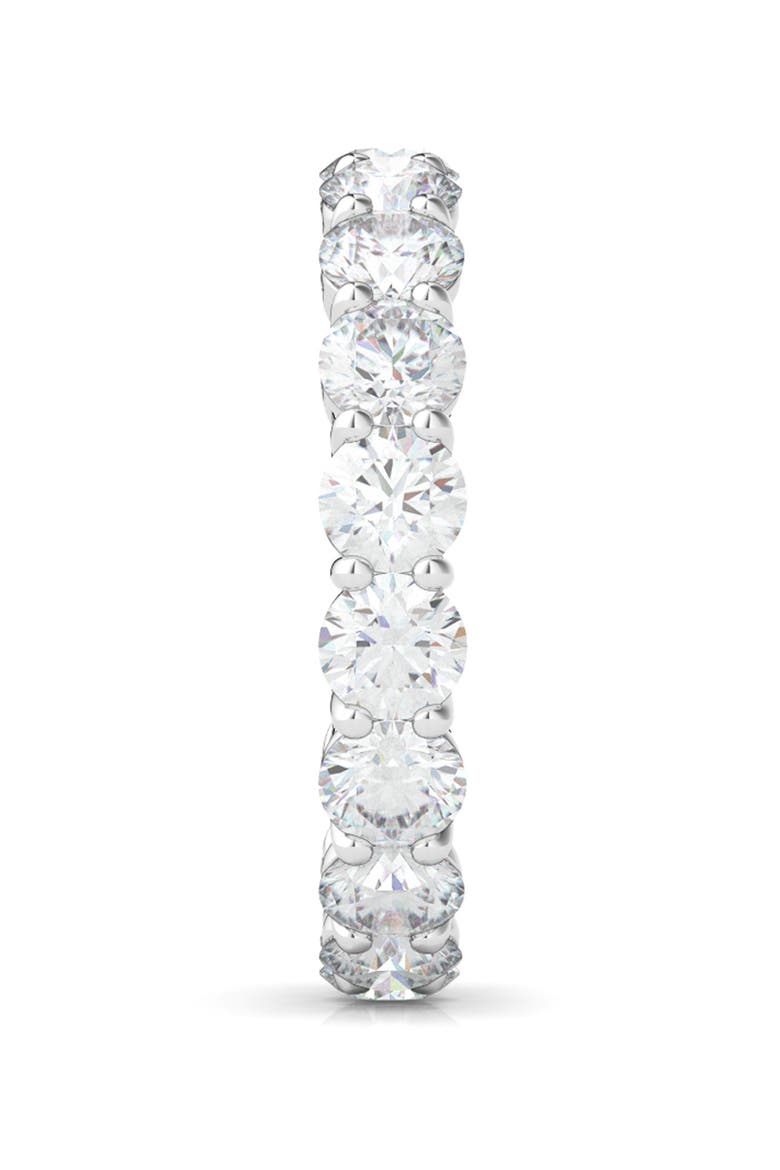 Round Cut Lab Created Diamond 18K Gold Eternity Band Ring, Alternate, color, WHITE GOLD/ DIAMOND