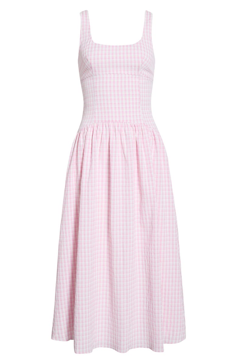 ASTR the Label Cara Gingham Dress, Alternate, color, Pink Gingham