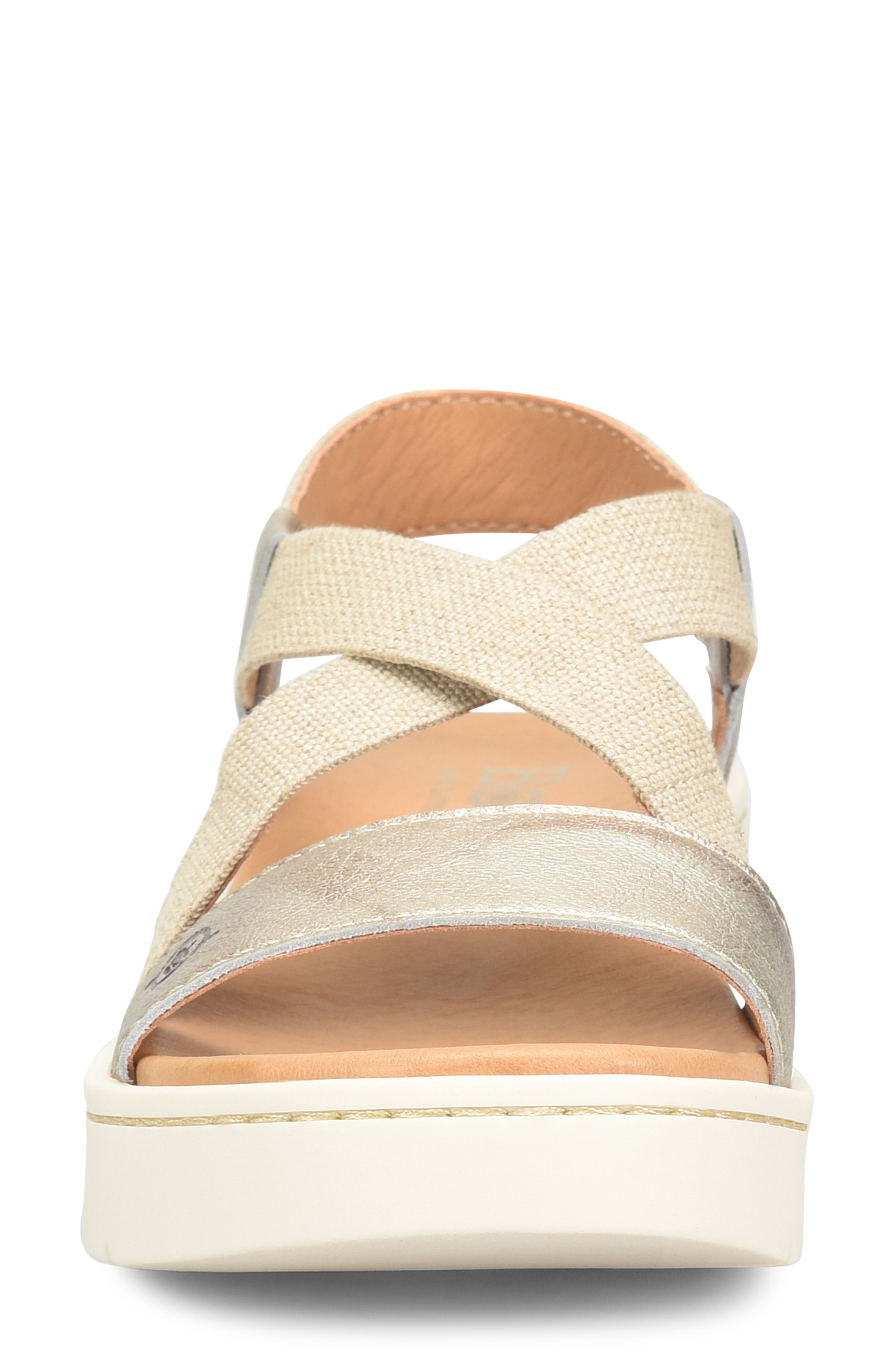 Kasady Ankle Strap Platform Wedge Sandal, Alternate, color, LIGHT GOLD
