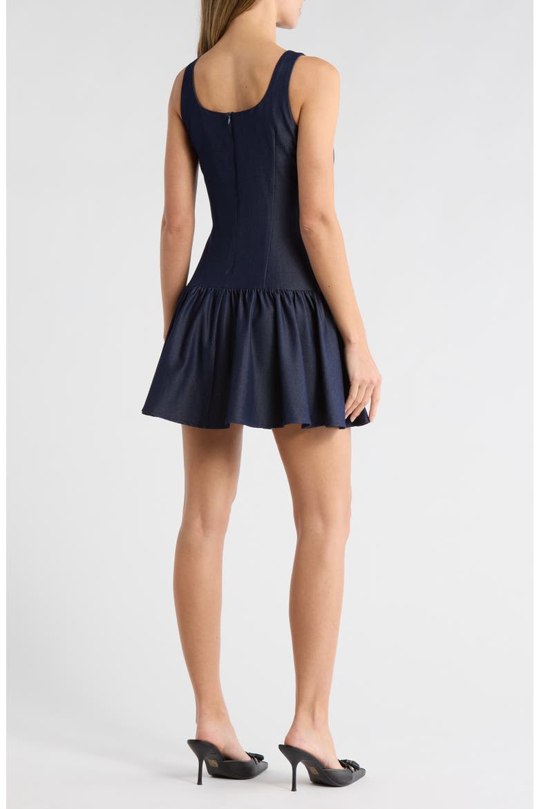 Bina Drop Waist Minidress, Alternate, color, BLUE