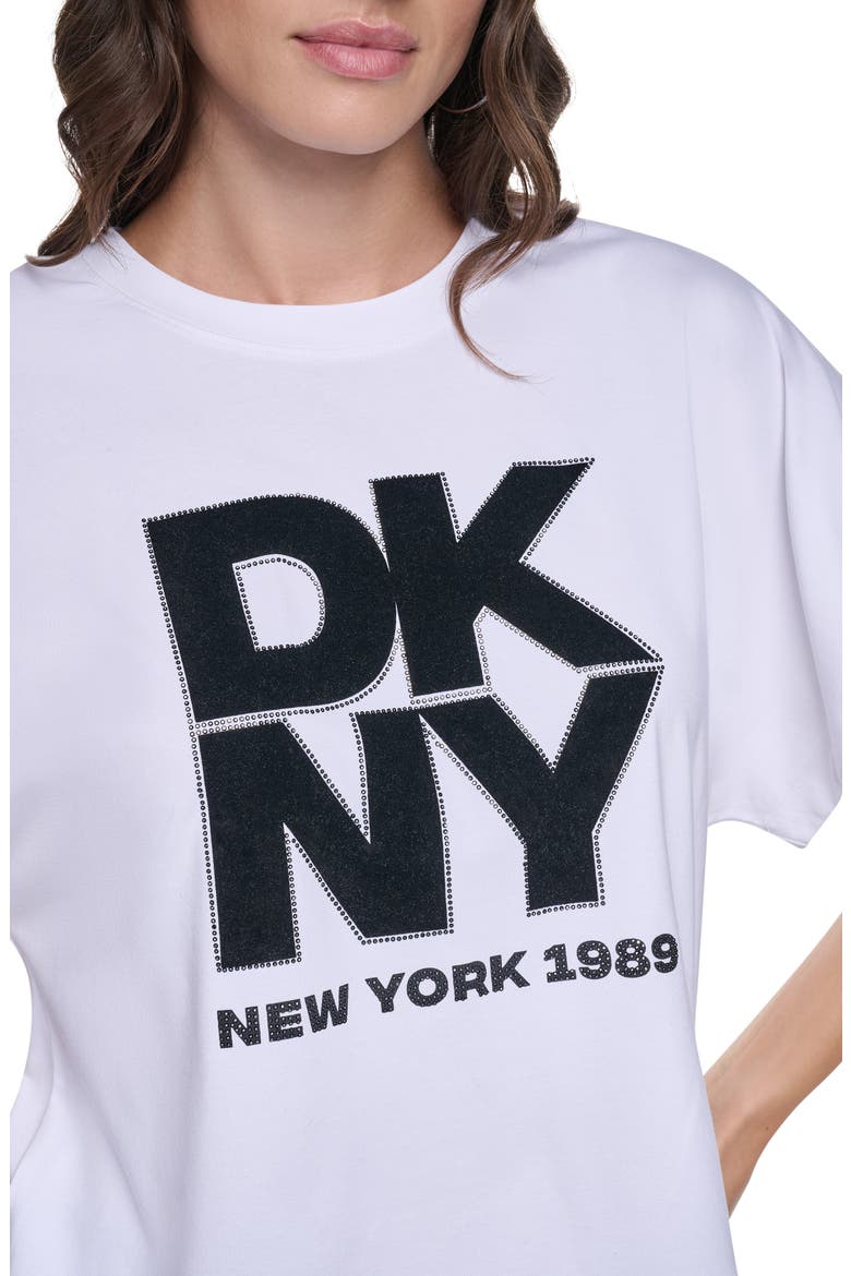 Dolman Sleeve Logo T-Shirt, Alternate, color, WHITE