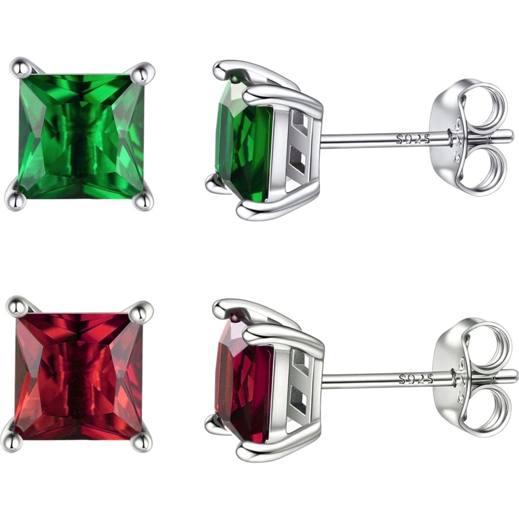 Donatello Gian 2pk Sterling Silver Earrings Set In Multi