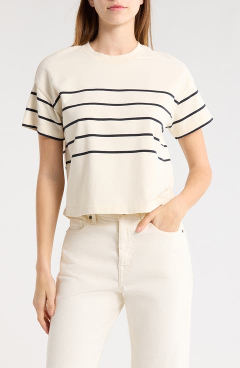 Stripe Cotton T-Shirt