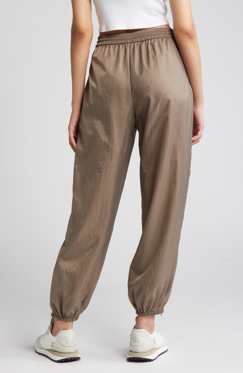 Open Edit Woven Nylon Joggers, Alternate, color, Brown Walnut