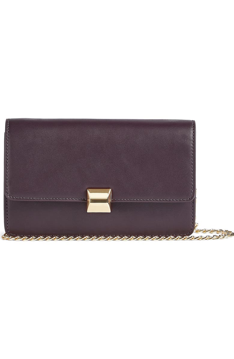 LK Bennett Otto Faux Leather Crossbody Bag, Main, color,