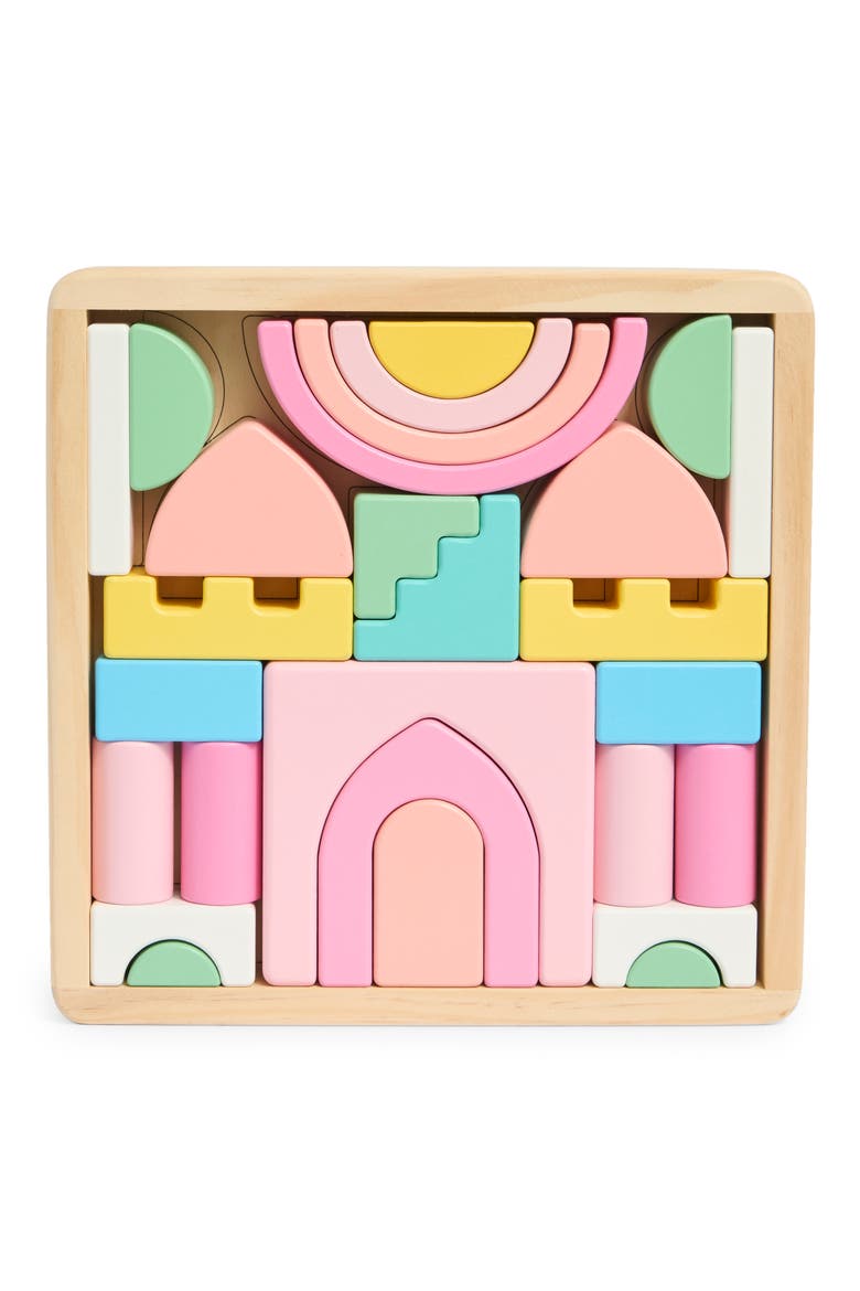 Wooden Castle Block Set, Main, color, NONE