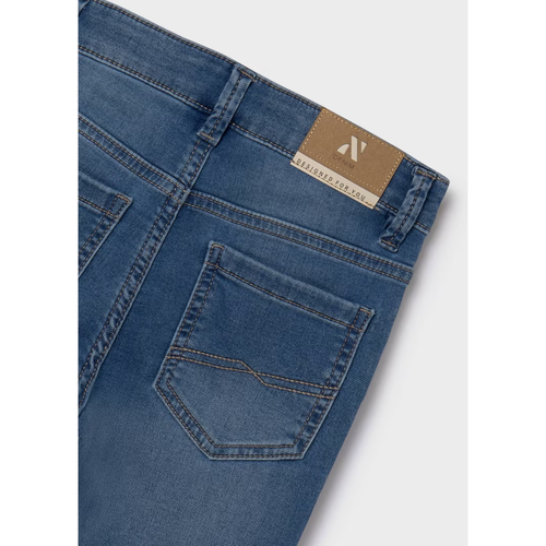 Mayoral Logo-patch Jeans In Blue