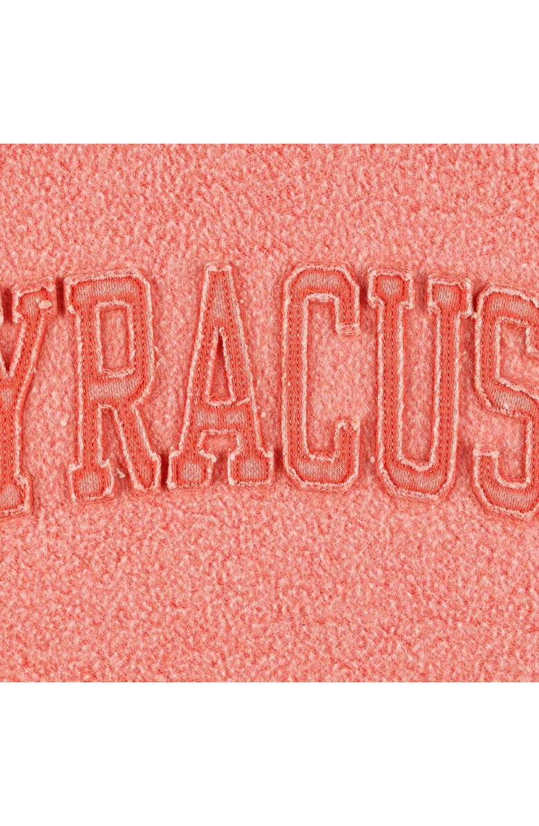 PRESSBOX Women's Pressbox Orange Syracuse Orange Ponchoville Pullover Sweatshirt, Alternate, color,