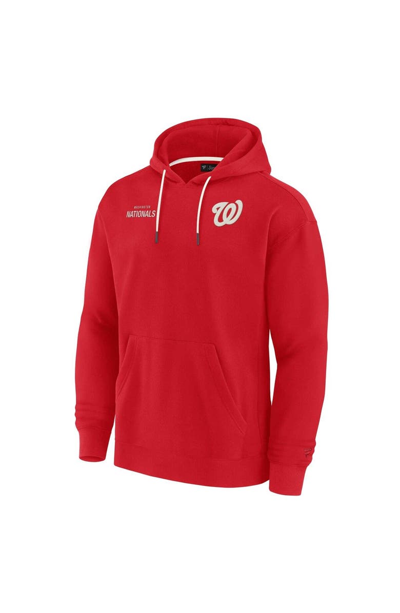 Fanatics Signature Unisex Fanatics Signature Red Washington Nationals Elements Super Soft Fleece Pullover Hoodie, Alternate, color, Red