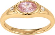 MADE BY MARY Oval Birthstone Signet Ring