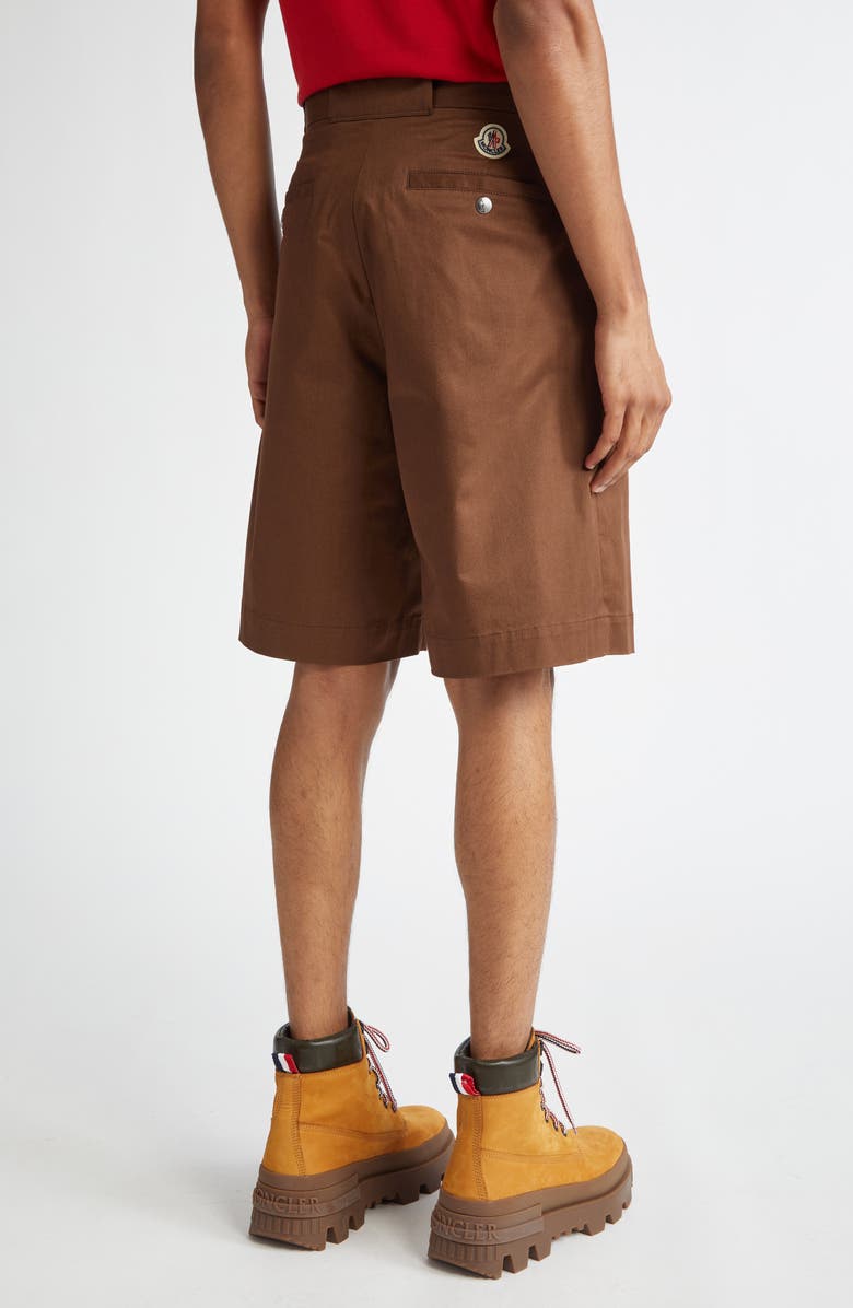 Moncler Stretch Cotton Gabardine Bermuda Shorts, Alternate, color, 