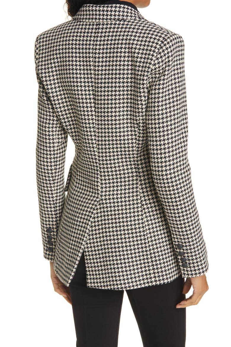 Women's Houndstooth Blazer, Alternate, color, BLACK IVORY