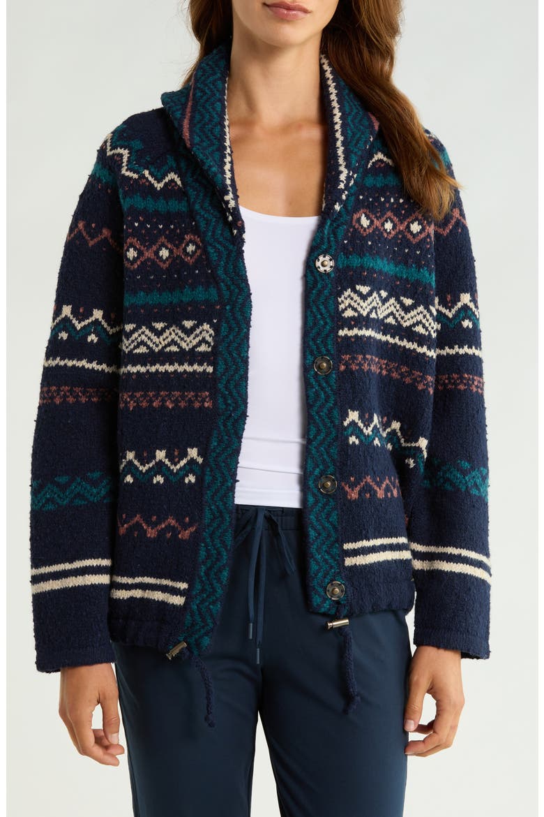 Arctic Poppy Sweater Cardigan, Main, color, NAUTICAL