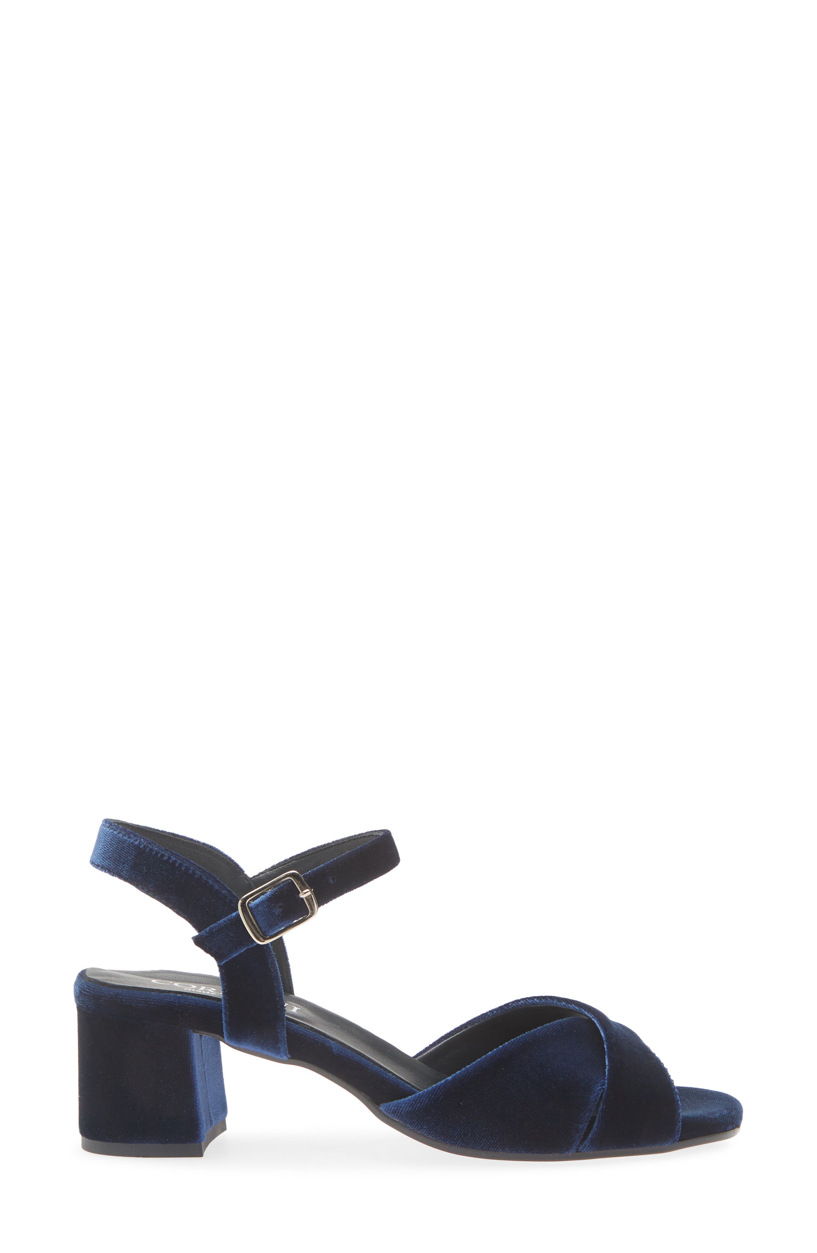 Ilaria Block Heel Sandal, Alternate, color, VELLUTO BLUE