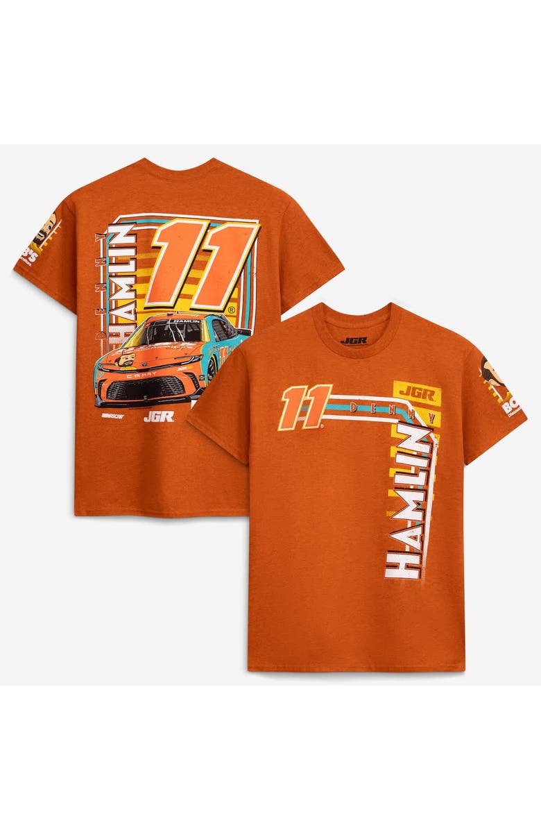 JOE GIBBS RACING TEAM COLLECTION Men's Joe Gibbs Racing Team Collection Orange Denny Hamlin #11 Bob's Discount Furniture T-Shirt, Alternate, color, Orange