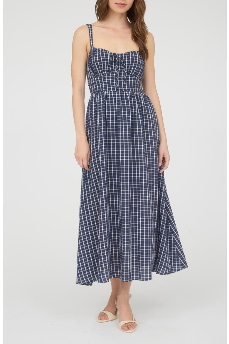 Milk Maid Sun Dress, Main, color, NAVY