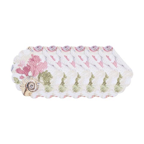 Vilano Bay Round Placemats Set of 6, 17"
