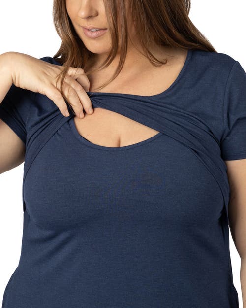 Kindred Bravely Women's Eleanora Plus Size Maternity & Nursing Lounge Dress