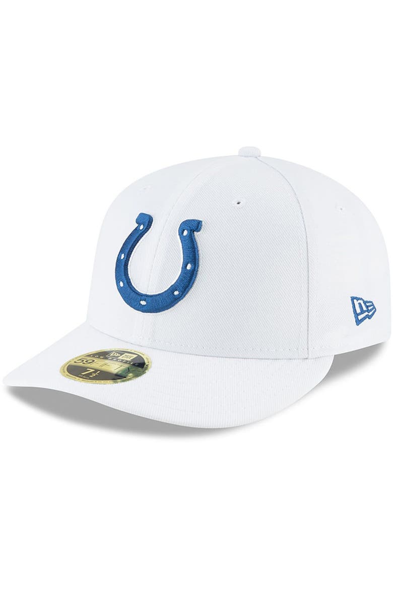 Men's New Era White Indianapolis Colts Omaha Low Profile 59FIFTY Fitted Hat, Alternate, color, White
