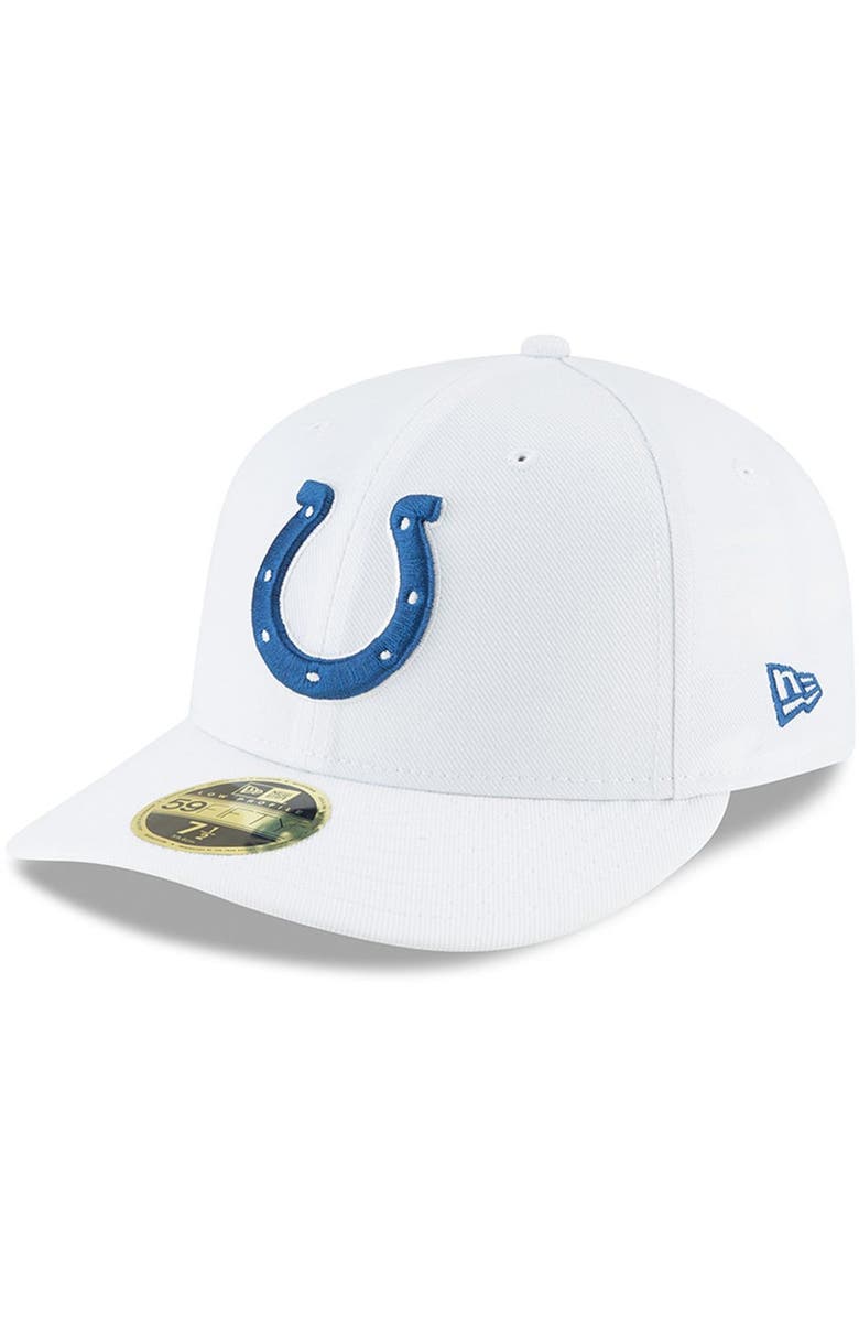 New Era Men's New Era White Indianapolis Colts Omaha Low Profile 59FIFTY Fitted Hat, Alternate, color, 
