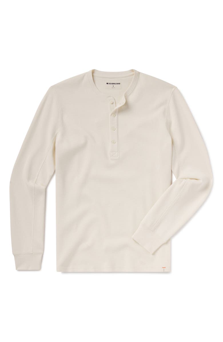 The Normal Brand Vintage Thermal Mountain Henley, Alternate, color, Ivory