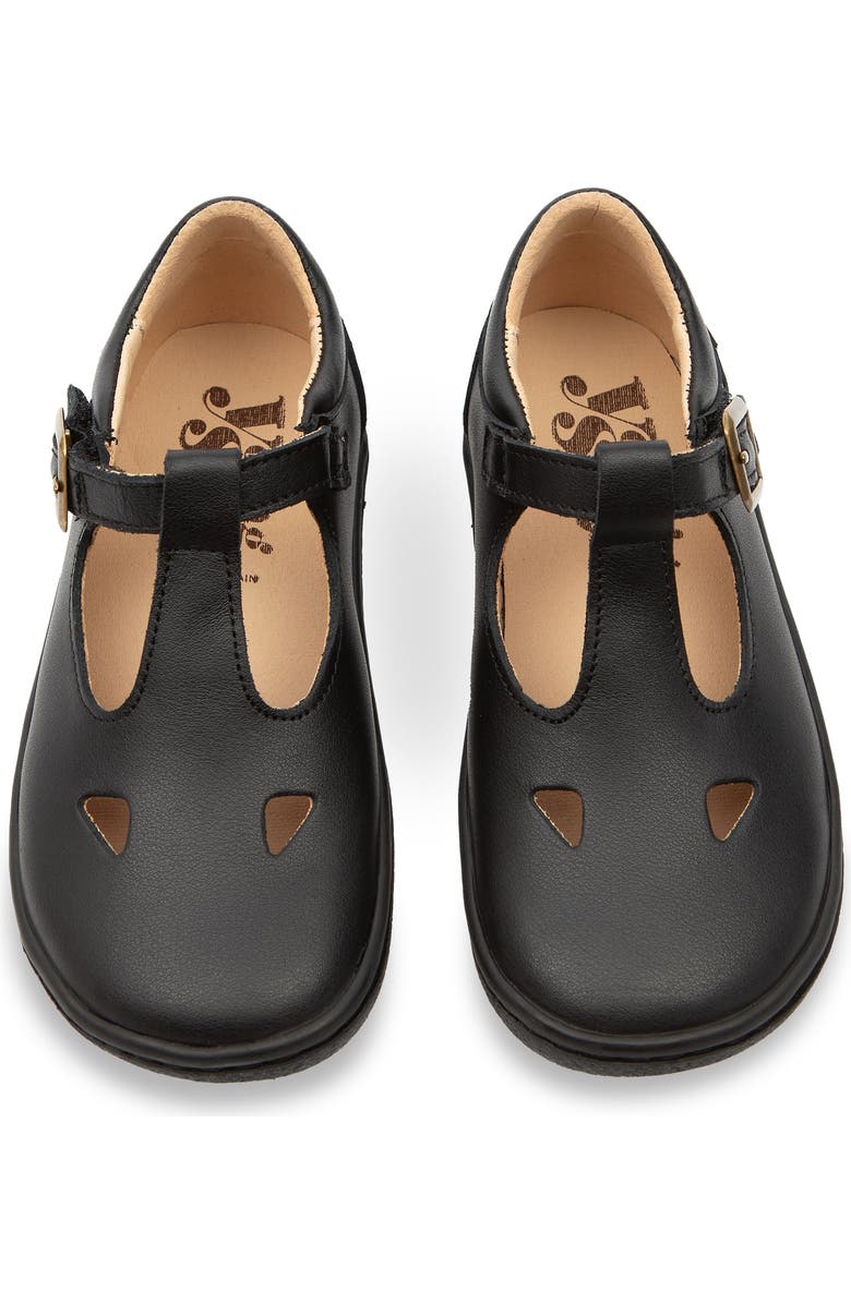 Young Soles Darcey Barefoot Kids T-Bar Shoe, Alternate, color, Black